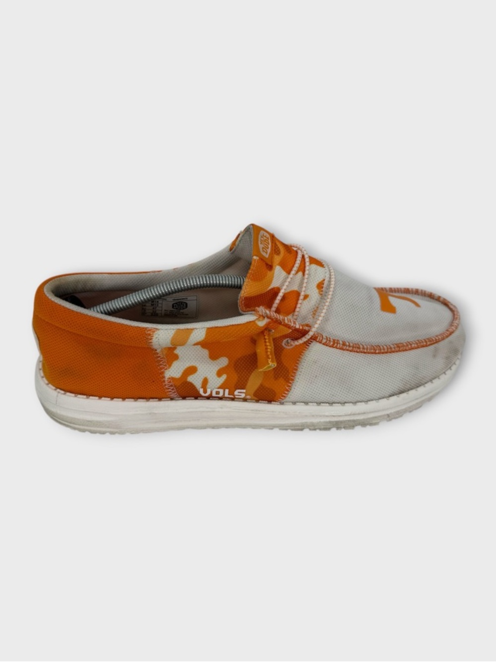 Hey Dude Wally Slip On Loafers UT Tennessee Volunteers Vols Orange Size‎ 14